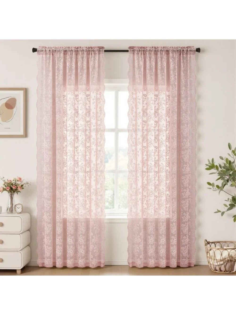 Elegant Vintage Lace Curtains 84